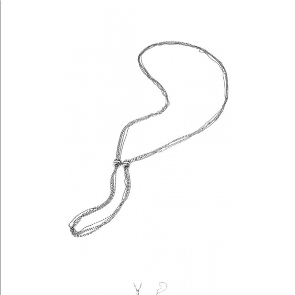 Calvin Klein Silver Strands Necklace - Picture 5 of 6